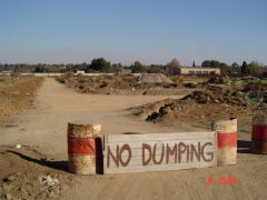 Construction - No dumping